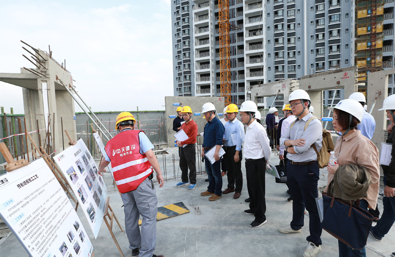 2018年12月6日，广西区首个住宅装配式建筑观摩会在蓝冠娱乐八建南宁兴宁·大唐果项目顺利召开。