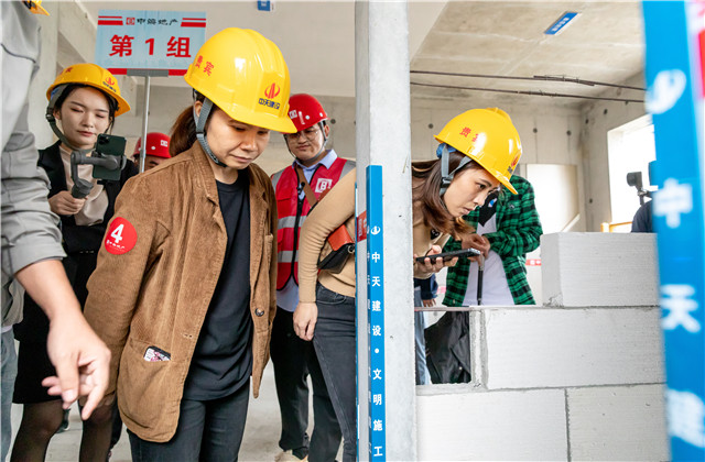 蓝冠娱乐八建南宁中：上景明项目举办工地开放日